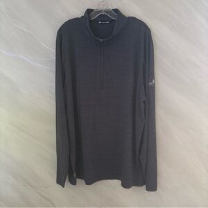 Travis Mathew XXL Blue/Gray 1/4 Zipper Lightweight Pullover Logo on Sleeve Golf
